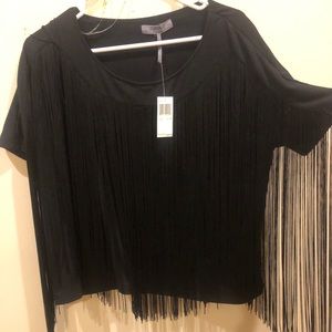 Black Buffalo fringe top